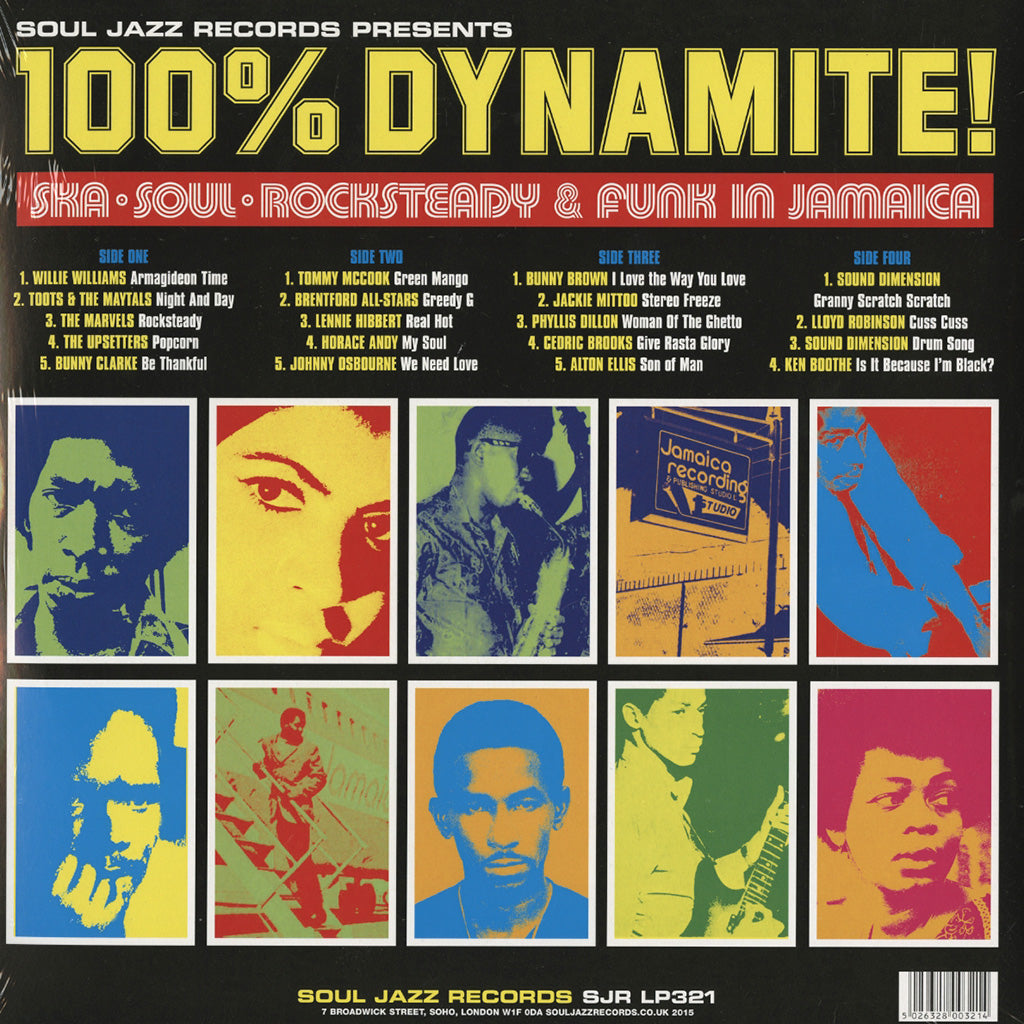 100% Dynamite! Ska, Soul, Rocksteady & Funk in Jamaica (2LP)