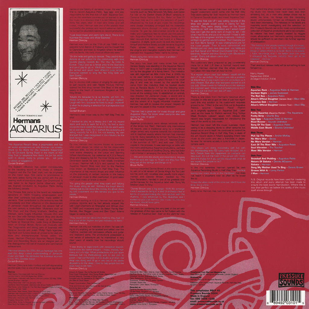 Aquarius Rock: The Hip Reggae World Of Herman Chin-Loy (2LP)