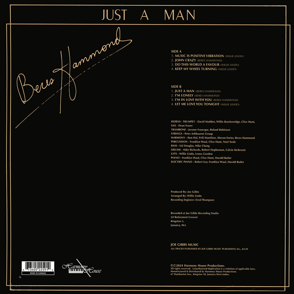 Just A Man (Color Vinyl LP)