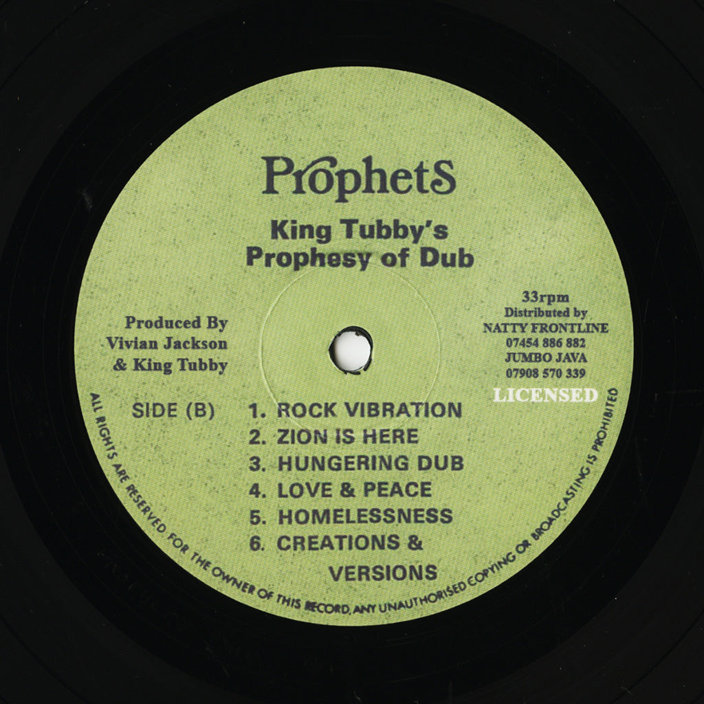 King Tubby's Prophesy Of Dub (LP)