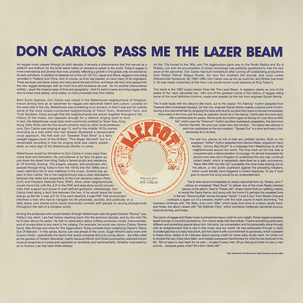 Pass Me The Lazer Beam (LP)