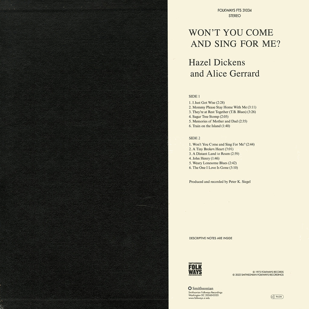 Won't You Come And Sing For Me? (LP)
