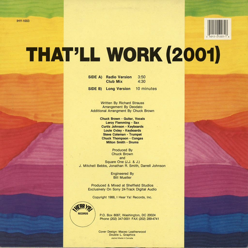 That'll Work (2001) (Original 12")