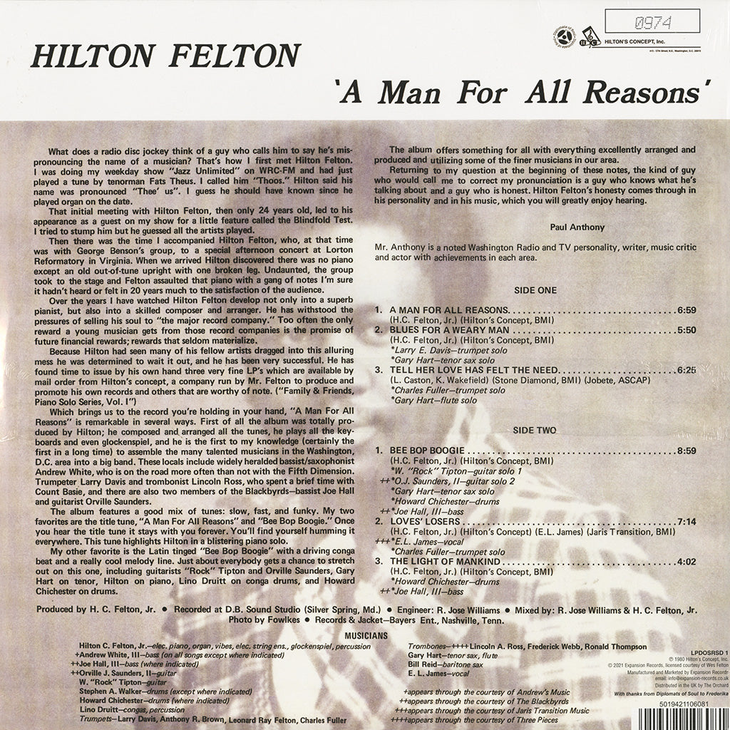 A Man For All Reasons (Numbered LP)