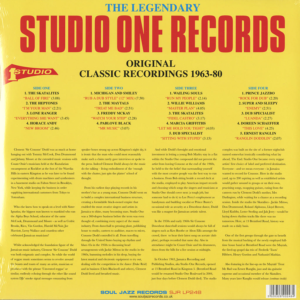 The Legendary Studio One Records (2LP)
