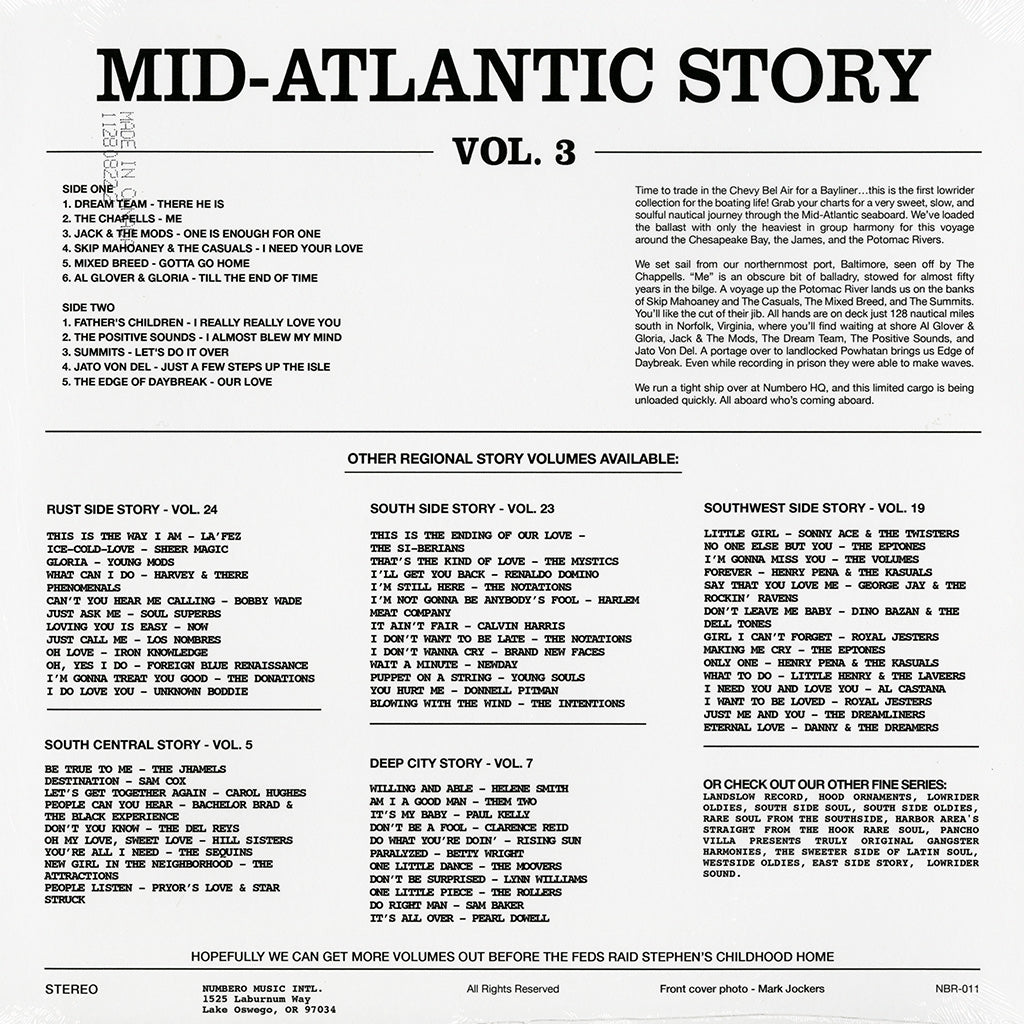 Mid-Atlantic Story Vol. 3 (Various Artists) Tri-Color - Vinyl LP